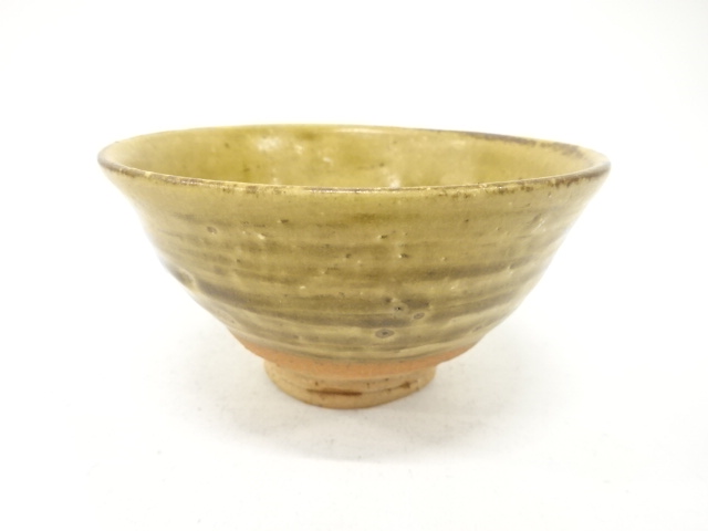 作家物　草釉　茶碗